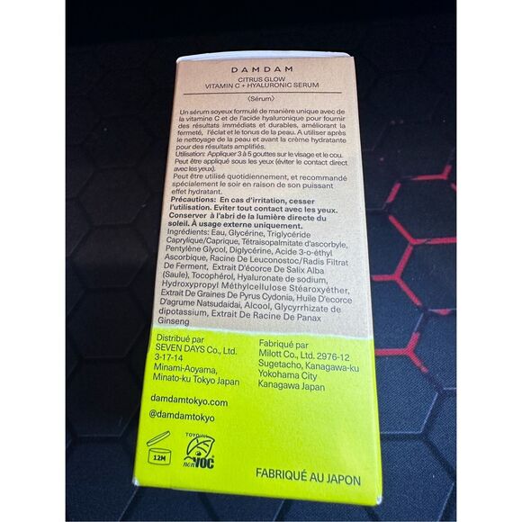 DAMDAM Tokyo Citrus Glow Vitamin C & Hyaluronic Acid Serum 30ml - Picture 4 of 5